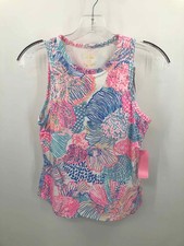Pre-Owned Lilly Pulitzer Luxletic Pink Size Medium Printed Athletic Tank