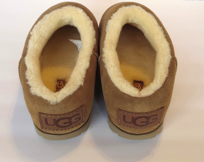 Ugg Pumped Slide (Size 9) Suede Slippers Shoes Women's NEW