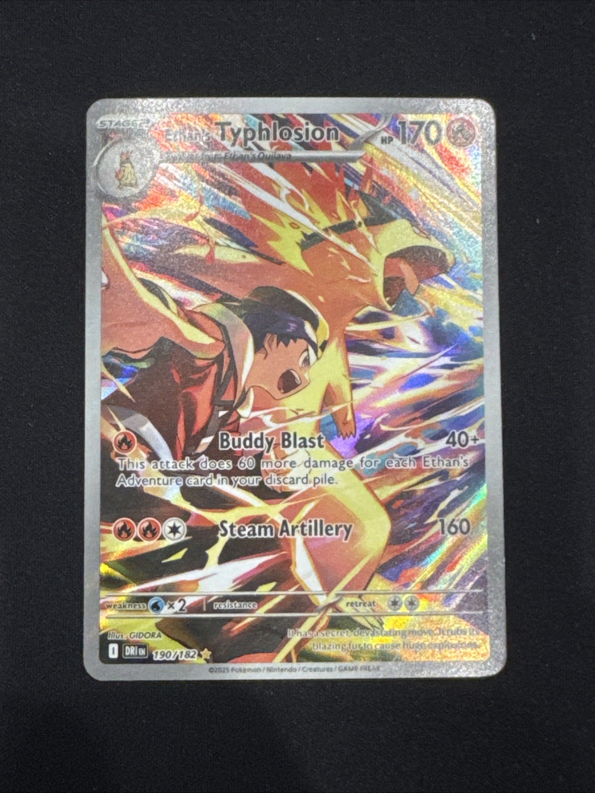 Pokemon Ethan's Typhlosion 190/182 Sv10: Destined Rivals Illustration Rare Nm/M