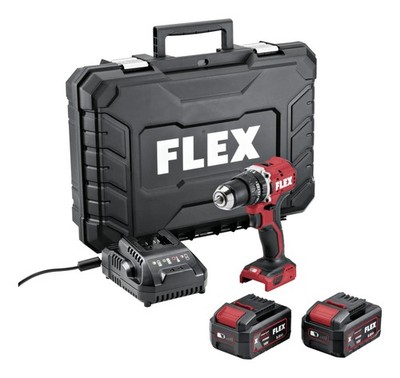 Flex PD 2G 18.0-EC LD 55 TC 2-Gang Akku-Schlagbohrschrauber 18 V 2 x 5Ah Li...