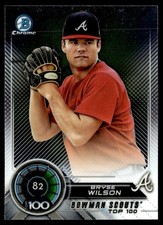 2018 Bowman Scouts' Top 100 Bryse Wilson Atlanta Braves #BTP-82