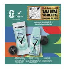 Degree Women UltraClear FIFA Gift Set Deodorant Stick  Spray  Deodorizer Balls