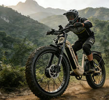 Dual Motor 26" E-Bicycle 2000W 48V 17.5AH Fat Tire Ebike Oil Brake Electric Bike