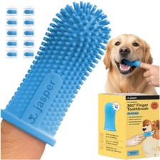 Fast Effective Dog Toothbrushing Kit, 10-Pack Blue