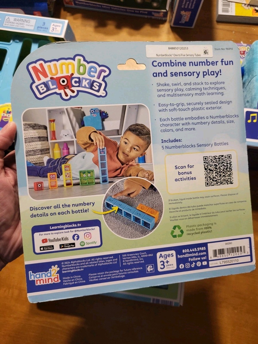 Number Blocks Sensory Bottles One to Five Numberblocks Counting