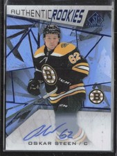 2021-22 UD SP Game Used Oskar Steen 141 Authentic Rookies RC Auto