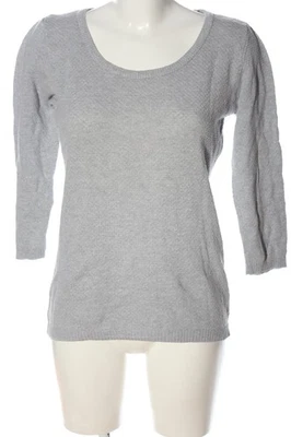 STRADIVARIUS Pull en maille fine Dames Pull T EU 38 gris clair style décontracté - Photo 1/4
