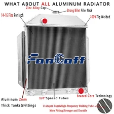 3 ROW Radiator For 1949-1953 Ford Country Squire Sedan Chevy Engine 3.5L/4.2L