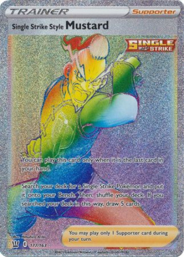 Trainer Bruno Single Strike - Rainbow Rare - Battle Styles 172/163 NM/M |  eBay