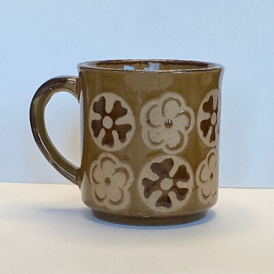 Vintage Otagiri Stoneware Coffee Tea Cup Mug Flower JAPAN | eBay