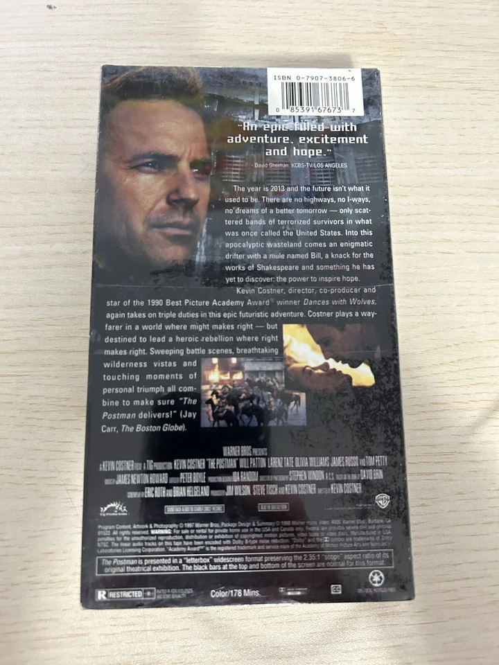 "The Postman" (1997) Sealed And New Sci-Fi/Action VHS 1998 Widescreen Release - Image 4 of 4