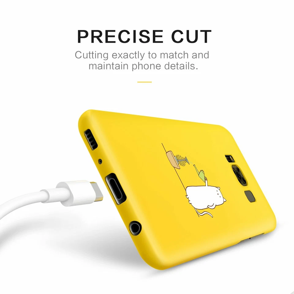 GVIEWIN Slim Fit матовая отделка Samsung Galaxy S8 ультратонкий желтый кот - Изображение 4 из 4