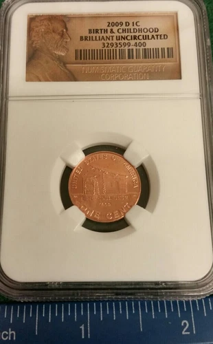 NGC 2009 D 1C Birth & Childhood Penny, Brilliant Uncirculated 