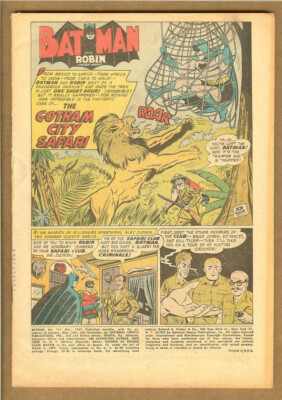 Batman #111 (1957 DC) No Front Cover Gotham City Safari