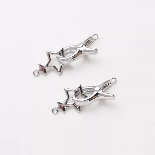 1pcs Gold/Silver Star Lobster Claw Clasp,Bracelet Necklace End Connector Clasp - Picture 6 of 9