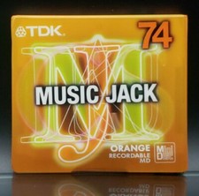 TDK MD MJ 74 Orange Blank Recordable Minidisc, Made in Japan
