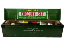Vintage Abercrombie & Fitch Croquet Set By Jaques Of London