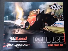 Paul Lee Autographed 2024 McLeod Powerbuilt NHRA FUNNY CAR Hero Post Card