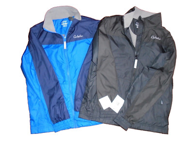 Set of 2 Cabela's Boys Small Regular Rock Falls Fleece Lined Windbreaker Jackets