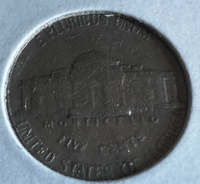 1989 P JEFFERSON NICKEL CUD FILLED MINTMARK ERROR CIRCULATED | eBay