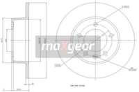 2X Maxgear 19-0815 Bremsscheibe Passend FüR Nissan Opel Renault