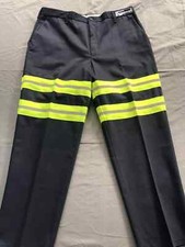 Cintas 34X32 Comfort Flex Navy Blue W/Safety Stripe Work Pant 59945-20 NEW 