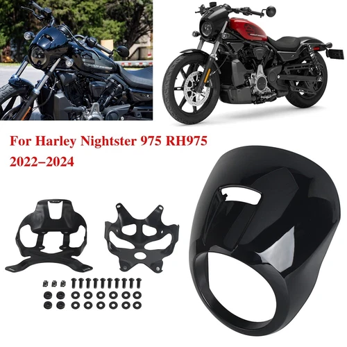 Front Headlight Fairing Cowl Cover Mount Kit For Harley-Davidson Nightster RH975