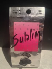 DIM'S - STOCKINGS - (MADE IN FRANCE) - SUBLIM - BLACK - SIZE: 1 - (NEW)