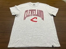 Cleveland Indians Men’s Gray MLB Baseball T-Shirt - ‘47 Brand - Large
