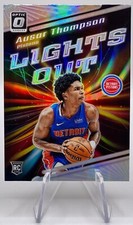 2023-24 Donruss Optic Ausar Thompson Rookie Lights Out Holo Prizm #13 Pistons RC