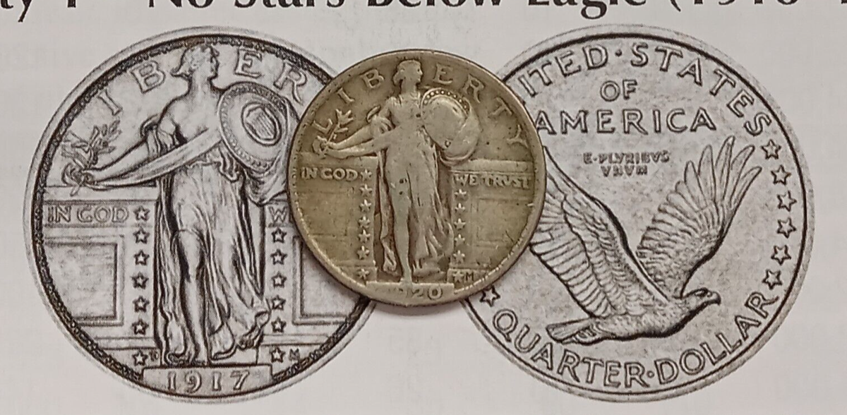 STANDING LIBERTY QUARTER 1920 VF TP-3525 | eBay
