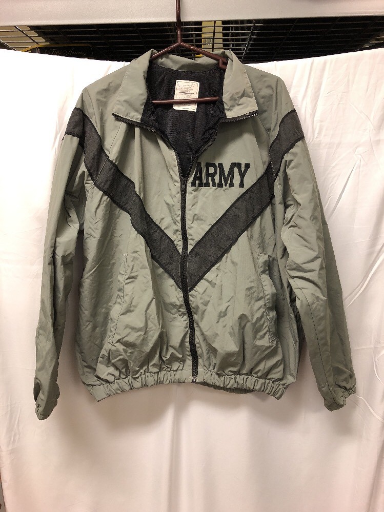 US ARMY IPFU JACKET Full Zip Gray Adult Sz Medium/Long | eBay