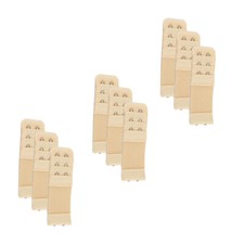 More of Me to Love Stretch Bra Extender 9-Pack, Beige, 2/3/4-Hook Style, Elastic