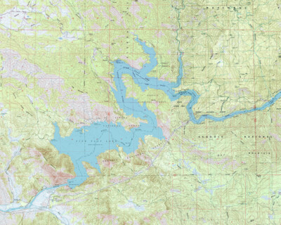 ぴあマップ 1987 1987 Map of Pine Flat Lake California | eBay