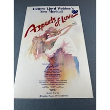 Andrew Lloyd Webbers "Aspects Of Love" 1989 Original Broadway lobby card