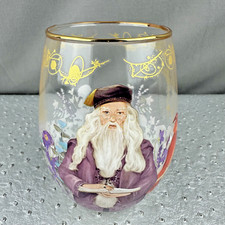 Harry Potter x Yume Albus Dumbledore with Fawkes Wine Glass NEW UNUSED