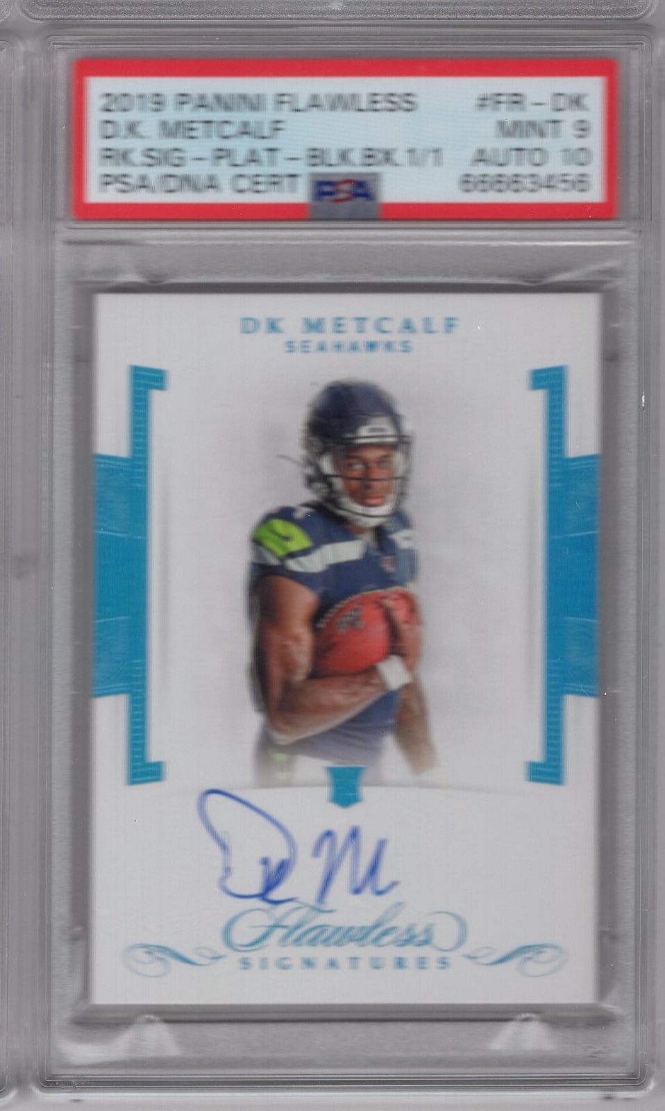 DK Metcalf Panini Phoenix Rookie Autograph Dual Jersey #DK NFL Shield 1/1