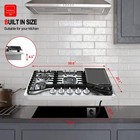 GASLAND 30" Gas Cooktop 5 Burner Gas Stovetop w/Reversible Grill/Griddle NG/LPG — photo 8