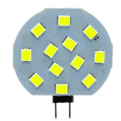 VETRINEINRETE 4 Lampadina tonda a piastra 12 led g4 2 watt lampada slim luce 6500k 4000k 3000k