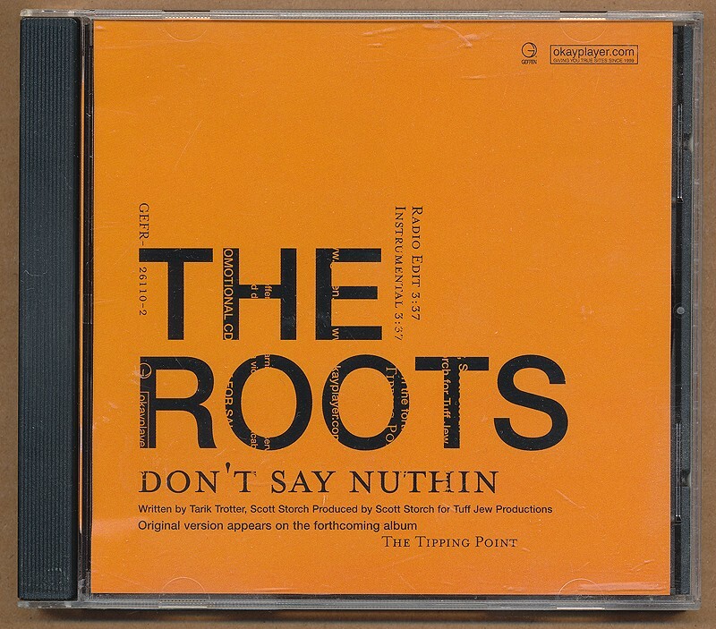 The Roots - Don't Say Nuthin RARE promo CD single w/ edit