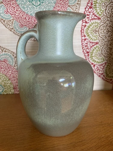 Frankoma Pitcher Jug Woodland Moss #8 syrup honey Old Sapulpa clay red VG++