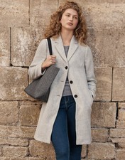 The White Company Italian Wool Rich Twill Coat Bnwt Size 8 - Beautifully Smart