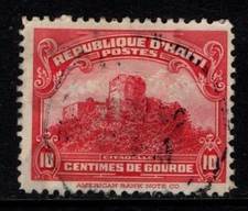 Haiti 1924 10c de gourde Christophe's Citadel SG300 Used