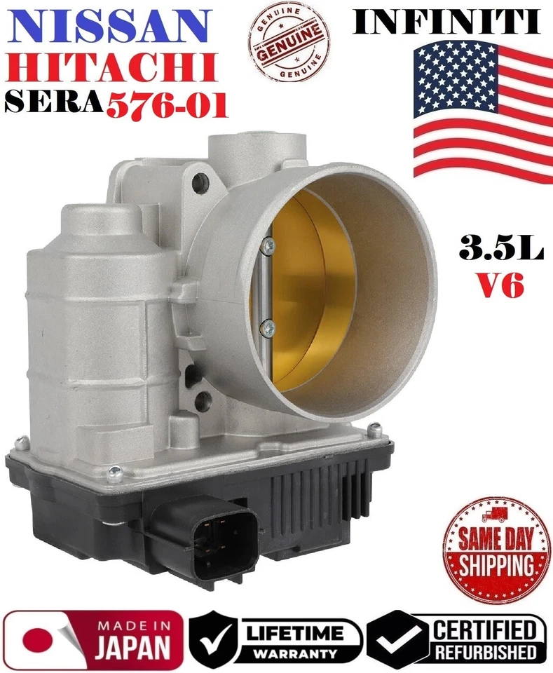 ✅GENUINE HITACHI Throttle Body 2003-2009 INFINITI FX35 G35 & NISSAN 350Z 3.5L V6 - Image 2 of 2