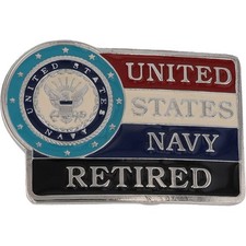 Us Navy Usn Retired Officer Enlisted Sailor Naval Aviation Nos Vtg Belt Buckle