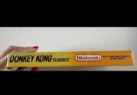 Donkey Kong Classics NES Box + Cartridge + Manual + Cartridge Sleeve Free Post