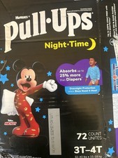 Huggies Pull-Ups 3T-4T Night-time Training Diapers 72 Count 32-40 Lbs.