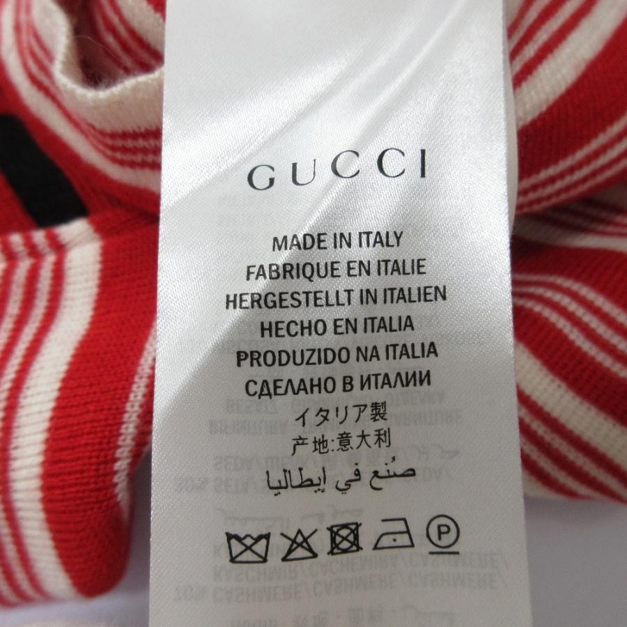 Used Good Condition GUCCI Border Pattern Cashmere… - image 8