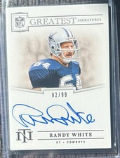 Randy White 2025 National Treasures NFL Greatest Signatures Auto /99