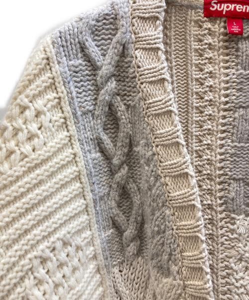 SUPREME                    Patchwork Cable Cardig… - image 6